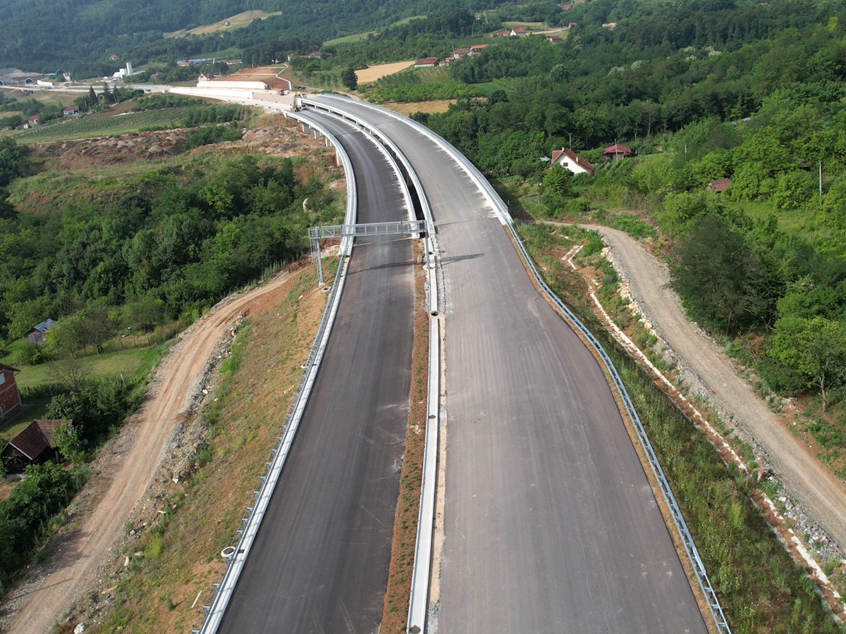 25.06.24. Construction of highway E 763, section Pakovraće - Požega