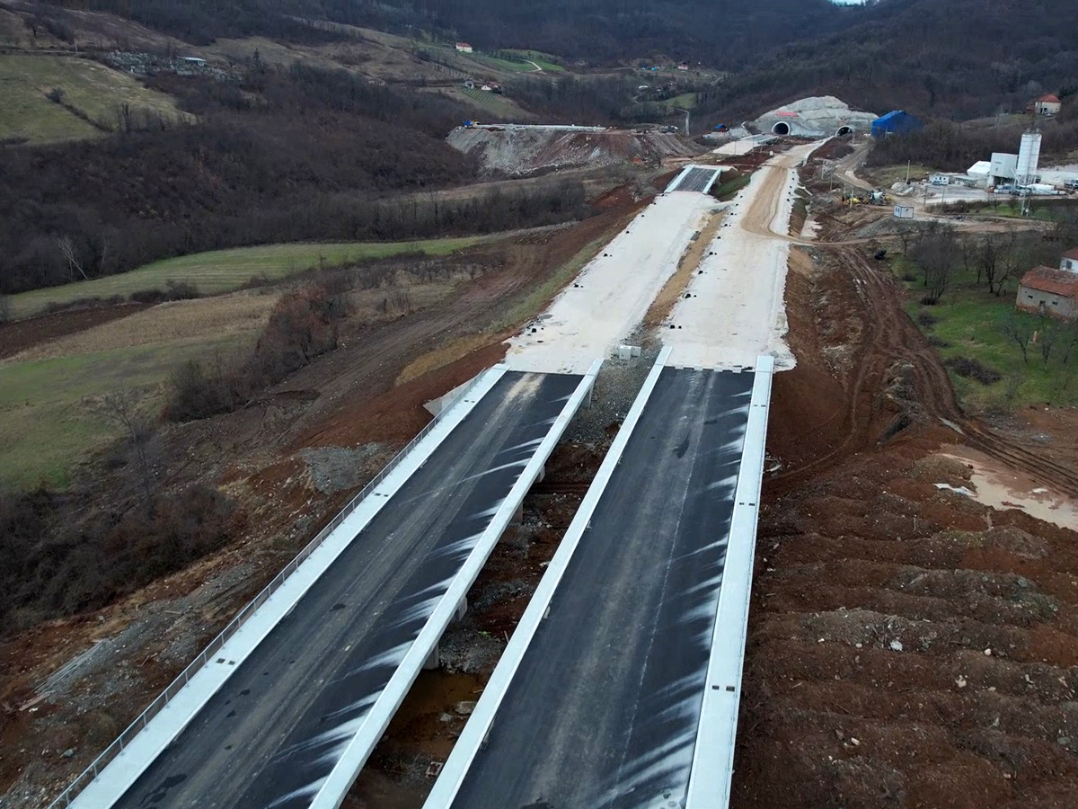 09.02.24. Construction of highway E 763, section Pakovraće - Požega