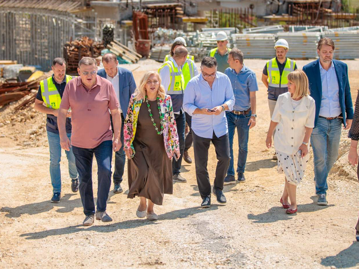 08.08.25. MINISTER ALEKSANDRA SOFRONIJEVIĆ VISITED THE WORKS ON THE NORTHERN BYPASS AROUND KRAGUJEVAC