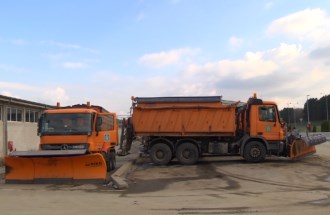Vehicles for winter maintenance, maintenance point Mali Požarevac
